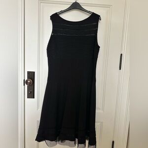 BLACK by Saks Fifth Avenue knit dress US 16